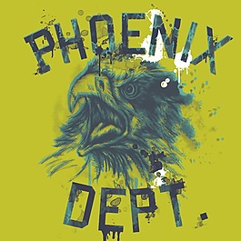 印花矢量圖 動物頭 動物 老鷹 文字 免費素材