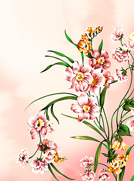 位圖 PSD 寫(xiě)意花卉 花朵 免費(fèi)素材