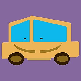 印花矢量圖 T恤圖案 可愛卡通 交通工具 汽車 免費(fèi)素材