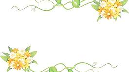 情人節(jié)花紋邊框矢量圖08