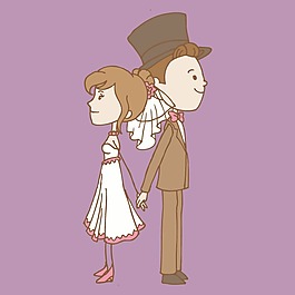 印花矢量圖 人物圖案 情侶 結(jié)婚 情侶裝 免費素材