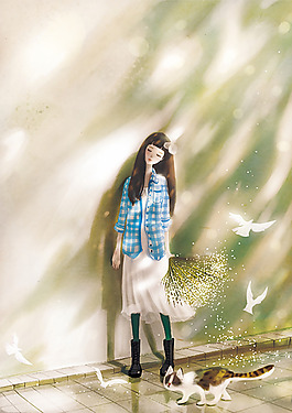 位圖 插畫 時尚插畫 人物插畫 藝術(shù)效果 免費素材