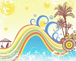 夏天的插圖