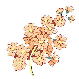 位圖 PSD 寫意花卉 高清 免費(fèi)素材