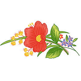 位圖 PSD 寫意花卉 高清 免費素材