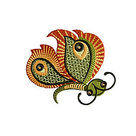 繡花 動(dòng)物 昆蟲 蝴蝶 免費(fèi)素材
