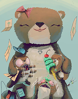位圖 插畫 時尚插畫 卡通插畫 插畫師 免費素材
