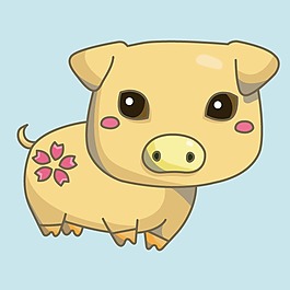 印花矢量圖 t恤圖案 圖文結(jié)合 卡通動物 豬 免費素材