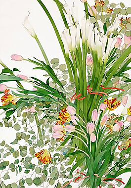 位圖 寫意花卉 藝術(shù)效果 手繪 水彩 免費素材