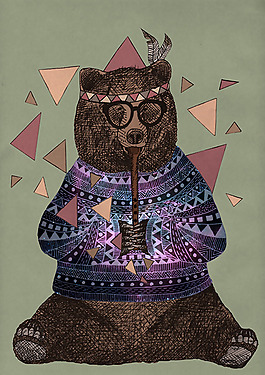 位圖 插畫 時尚插畫 動物插畫 插畫師 免費(fèi)素材