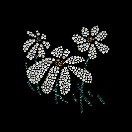 燙鉆 植物 花朵 免費素材