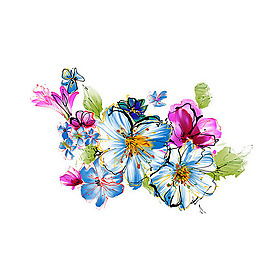 位圖 寫意花卉 植物 花朵 免費素材
