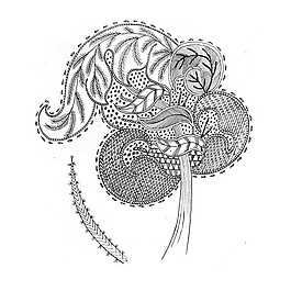 繡花 植物 花朵 免費素材