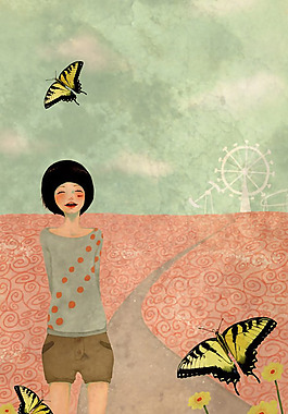 位圖 插畫 時尚插畫 人物插畫 插畫師 免費素材