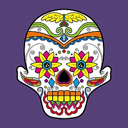 印花矢量圖 T恤圖案 人物 骷髏頭 靈異 免費素材