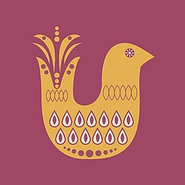 印花矢量圖 T恤圖案 動物 鳥 生活元素 免費素材
