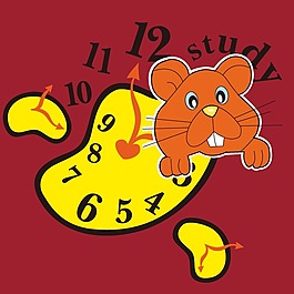 印花矢量圖 T恤圖案 動物 老鼠 生活元素 免費素材