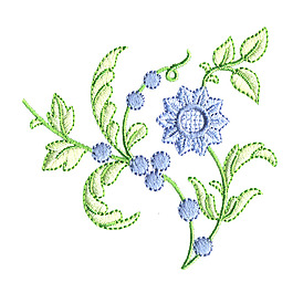 繡花 植物 花朵 免費素材