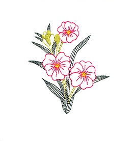 繡花 植物 花朵 免費(fèi)素材
