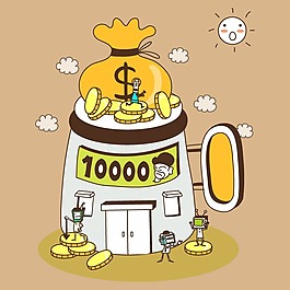 印花矢量圖 T恤圖案 卡通形象 人物 機(jī)器人 免費(fèi)素材