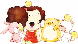 位圖 插畫 動畫插畫 動畫人物 可愛卡通 免費(fèi)素材