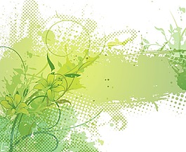 畫(huà)花卉背景矢量插畫(huà)