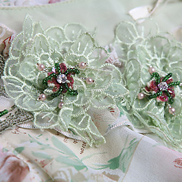 釘珠 領邊 植物 花朵 免費素材