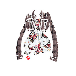 位圖 插畫 時尚插畫 服裝插畫 藝術效果 免費素材