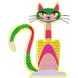 繡花 動物 貓 免費(fèi)素材