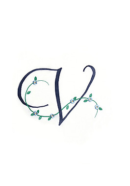 繡花 文字 英文 字母 免費(fèi)素材