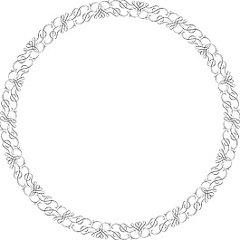 花的框架向量元素