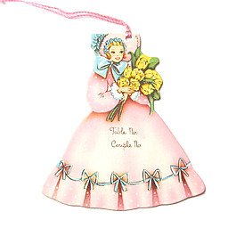 吊牌 人物 女孩 植物 花朵 免費(fèi)素材