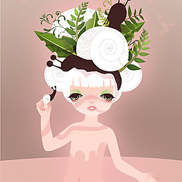 位圖 插畫 時(shí)尚插畫 卡通插畫 人物插畫 免費(fèi)素材