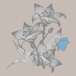 印花矢量圖 T恤圖案 植物 花朵 立體 免費素材