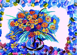 位圖 植物 寫意花卉 花朵 免費素材
