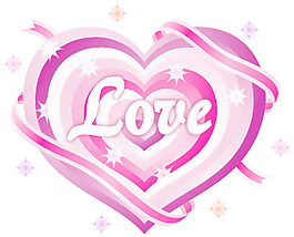 Love情人節(jié)彩帶心形AI矢量圖08
