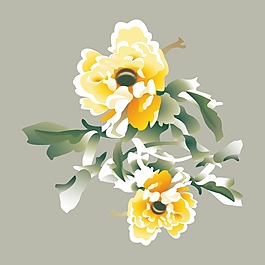 印花矢量圖 T恤圖案 植物 花朵 色彩 免費素材