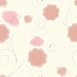 摘要無(wú)縫花卉圖案