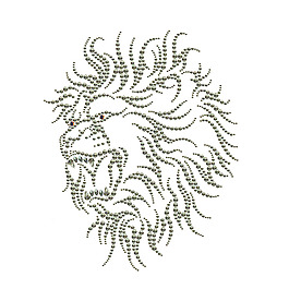 燙鉆 動(dòng)物頭 動(dòng)物 獅子 免費(fèi)素材