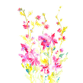 位圖 植物 寫意花卉 花朵 免費(fèi)素材