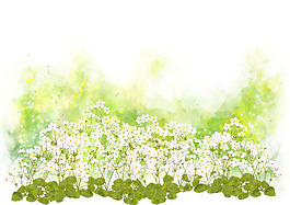 位圖 PSD 植物 寫意花卉 花朵 免費素材