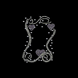 燙鉆 幾何 線條 曲線 心形 免費(fèi)素材