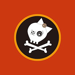 印花矢量圖 T恤圖案 標(biāo)記 人物 骷髏頭 免費素材