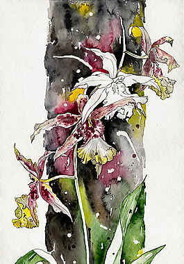 位圖 植物 寫意花卉 花朵 免費(fèi)素材