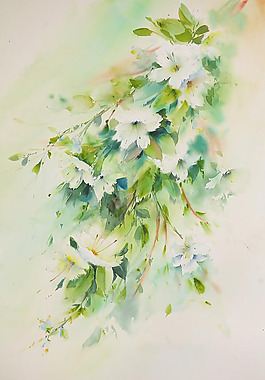 位圖 植物 寫意花卉 花朵 免費素材