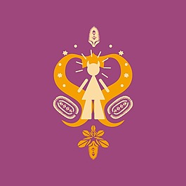 印花矢量圖 T恤圖案 圖文結(jié)合 標記 人物 免費素材