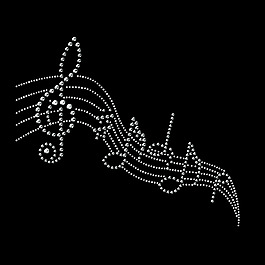 燙鉆 音樂 樂譜 音符 免費(fèi)素材