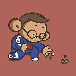 印花矢量圖 T恤圖案 人物 男孩 生活元素 免費(fèi)素材