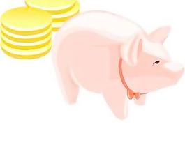 韓國小金豬AI矢量圖