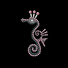 燙鉆 動物 海馬 免費素材
